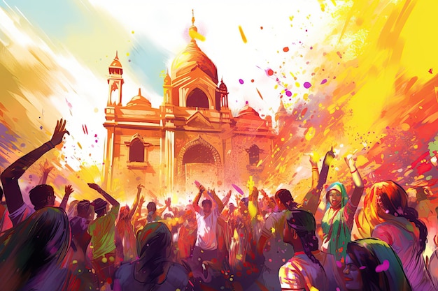 Holi festival celebrations in Nandgaon India Every Indian state celebrates Holi differently Festival Of Colors In India