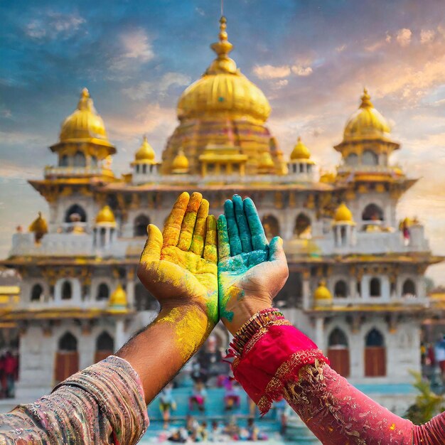 holi festival farben aus den haaren waschen