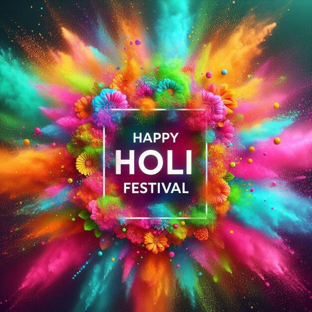 holi color explosion