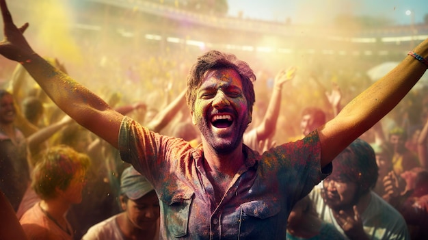 Holi Festival Happiness in Corporate Culture