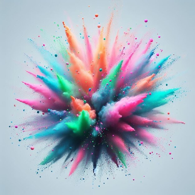 Holi festival powder splash