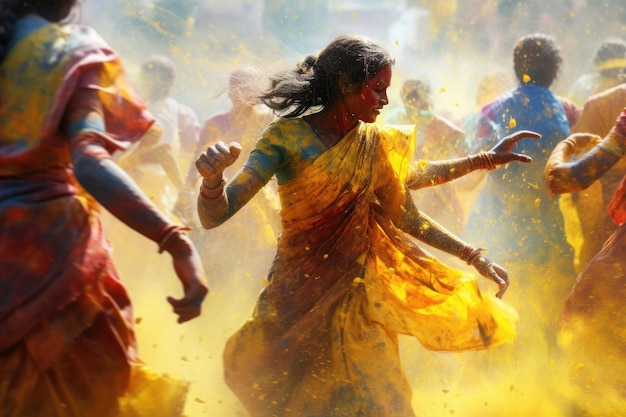 Holi in India celebration