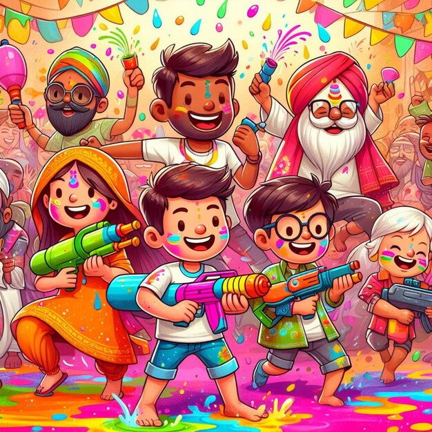 Premium Photo Holi india festival