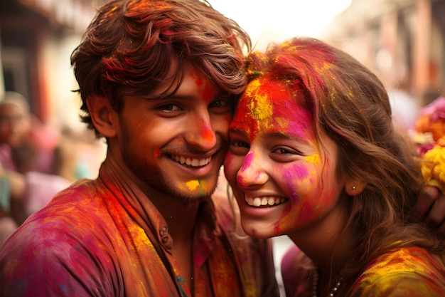 Holi Indian holiday popular Hindu festival celebrated as the Festival of Colours Love and Spring