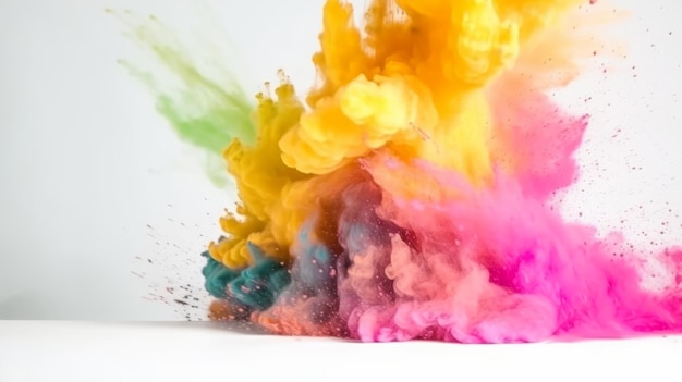 Holi-kleuren Illustratie AI GenerativexA