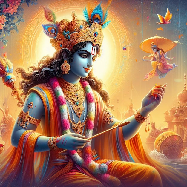 Holi Lord Shri Krishna image