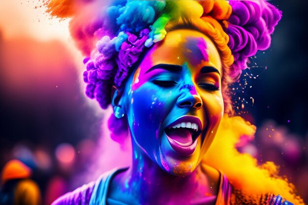 how to get holi powder off skin