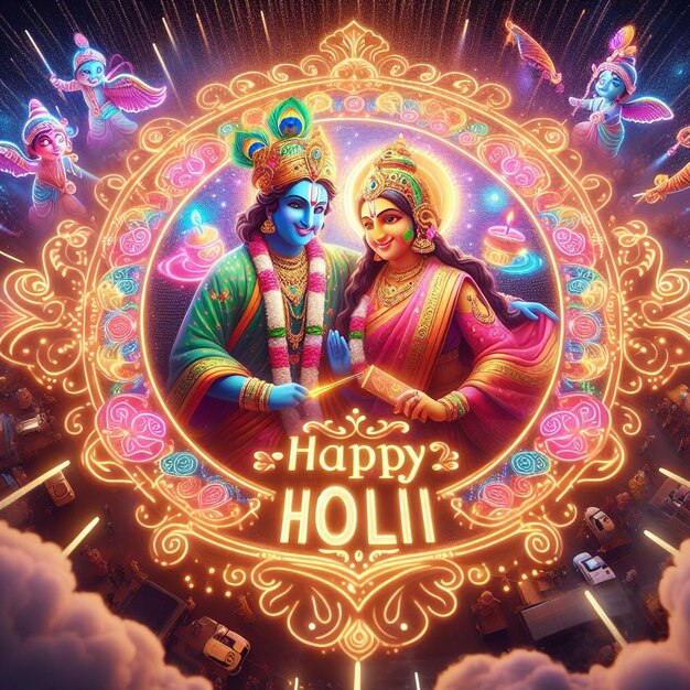 holi template