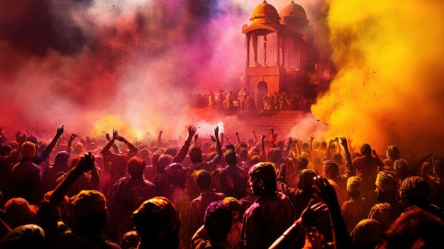 Holi-viering in India