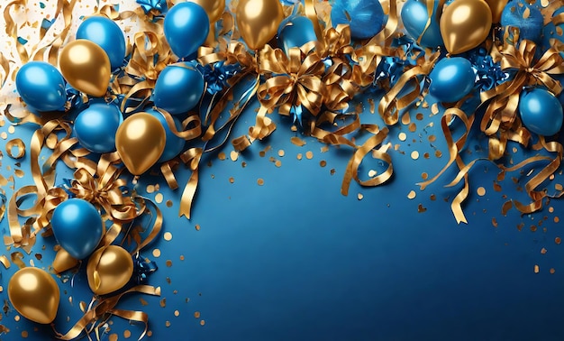 Holiday Balloons and Gifts Background