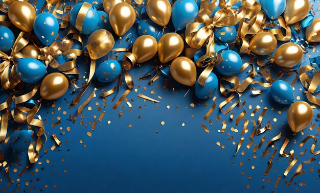 Holiday Balloons and Gifts Background