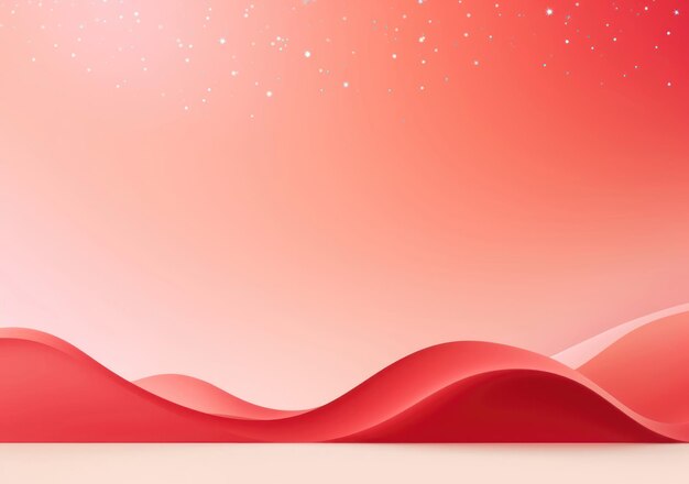 Photo holiday banner space for text minimalistic red gradient background