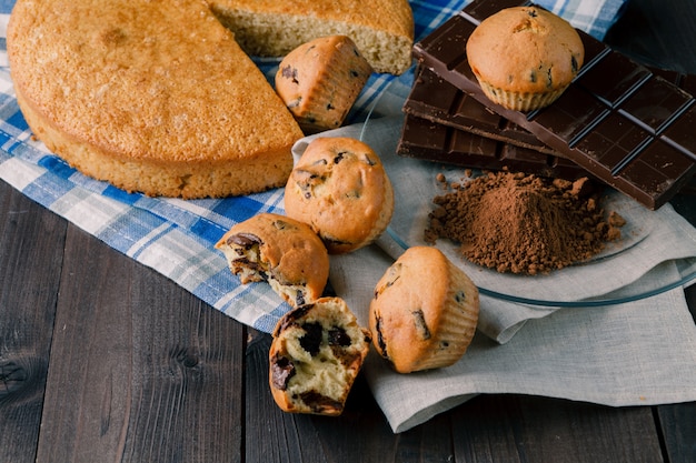 Holiday breakfast with pastry