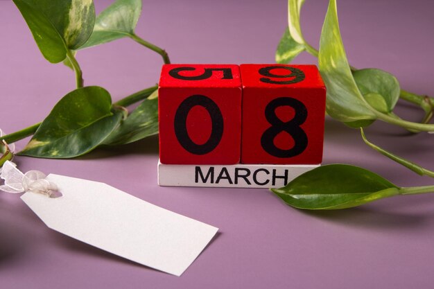 The holiday date is March 8 International Womens Day