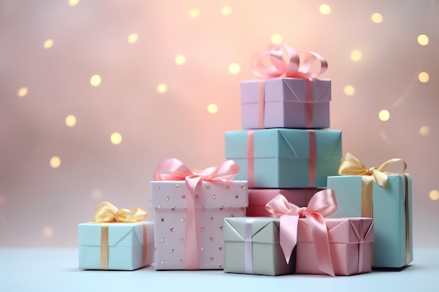 holiday decoration box happy birthday festive background