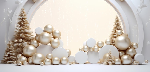 holiday decorations for a white background