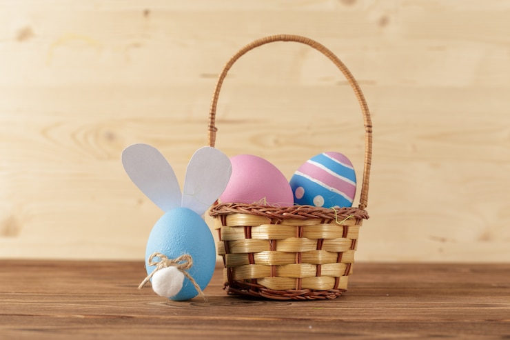 Photo holiday, easter background.