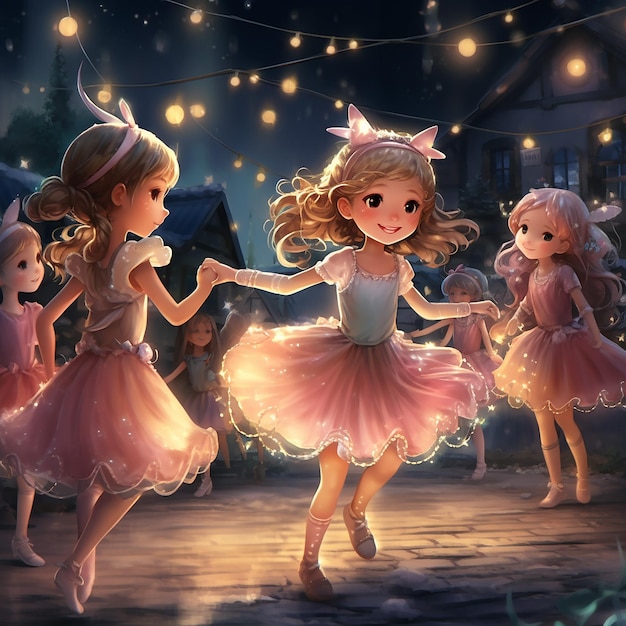 Holiday Fairy Lights Dance