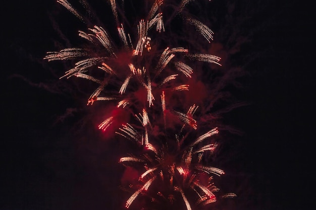 Holiday fireworks backgrounds with sparks colored stars and bright