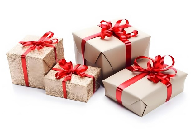 Holiday gift box achtergrond Neural network AI gegenereerde kunst