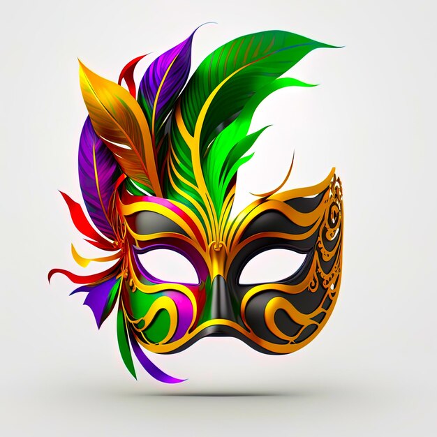 Holiday Mardi gras festive carnival mask