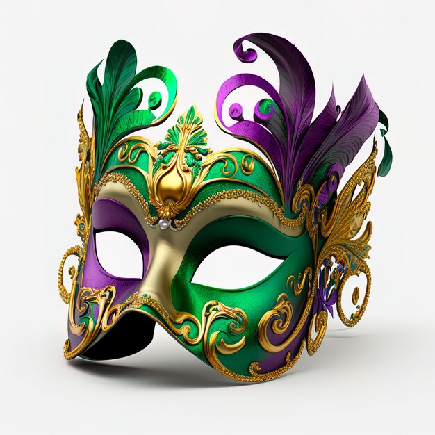 Holiday Mardi gras festive carnival mask