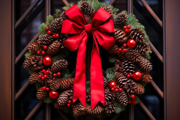 Holiday Pinecone Wreath Rustic Elegance