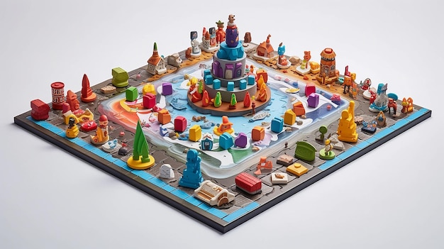 Photo holidaythemed board game colorful edition