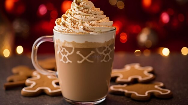 HolidayThemed Gingerbread Latte