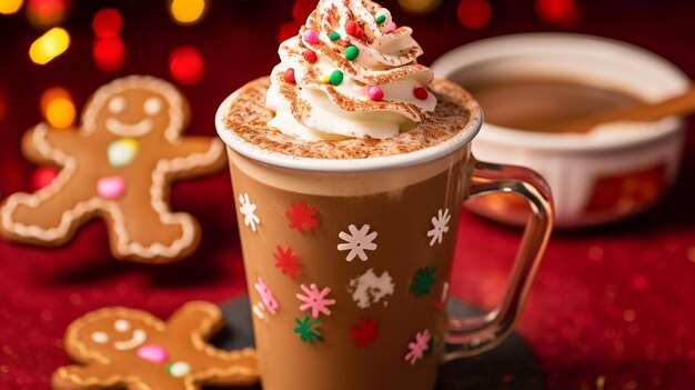 HolidayThemed Gingerbread Latte