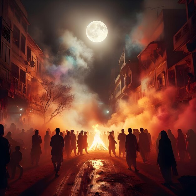 holi bonfire wishes