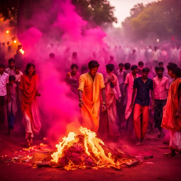 holi celebration in maharashtra pics