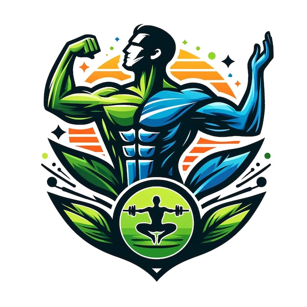 Holistic Health Fitness Gym Logo