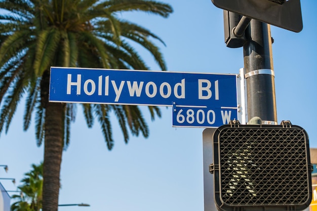 Foto segno di hollywood a los angeles california