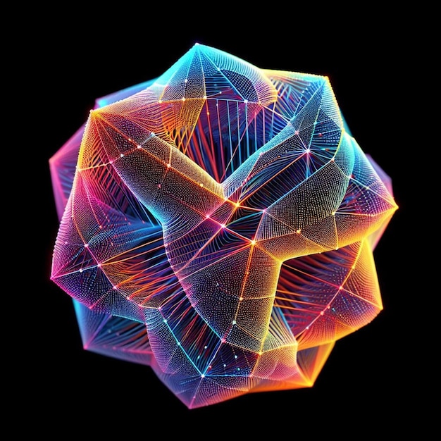 holo abstract 3d shape