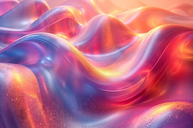 Holo abstract 3d shapes background