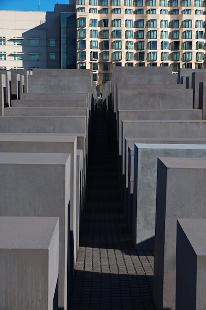 ホロコースト記念碑-ドイツのベルリンで殺害されたヨーロッパのユダヤ人の記念碑