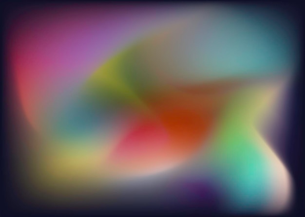 Holografische abstracte veelkleurige achtergrond regenboog licht lekt neo neons kleuren, wazige gloed met intreepupil effect. 3D-weergave.