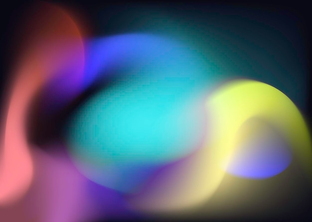 Holografische abstracte veelkleurige achtergrond regenboog licht lekt prisma kleuren, vage gloed met intreepupil effect. 3D-rendering