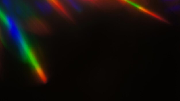 Holografische regenboogvlammen levendige en magische foto-effect overlay