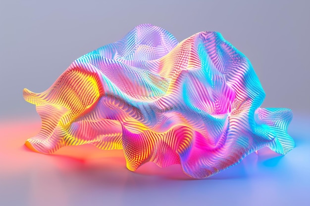 hologram abstract 3d shape