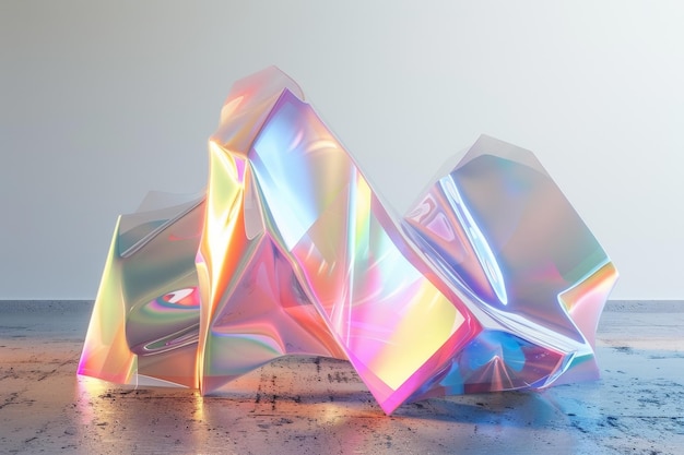 Hologram abstracte 3D-vorm