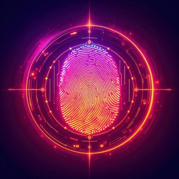 hologram biometric data fingerprint ai generative