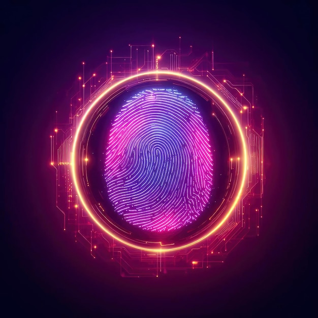 hologram biometric data fingerprint ai generative