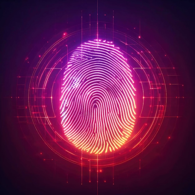 hologram biometric data fingerprint ai generative