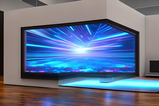 Photo hologram screen future art gallery