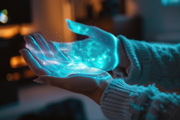 hologrambesturing door gebaren toekomstige technologieën