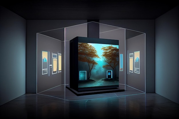 Hologramscherm Future Art Gallery