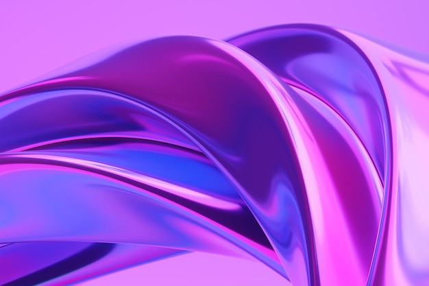 Holographic abstract background 3d rendering