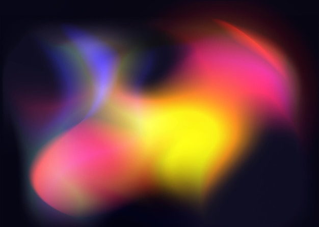 Holographic abstract multicolored background rainbow light leaks blurred glow with defocused effect 3D rendering